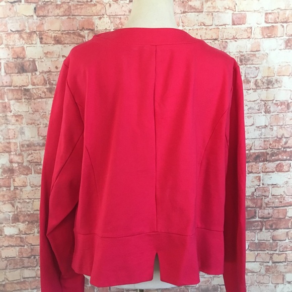 Torrid Pink Ponte Cutaway Blazer - Picture 5 of 6